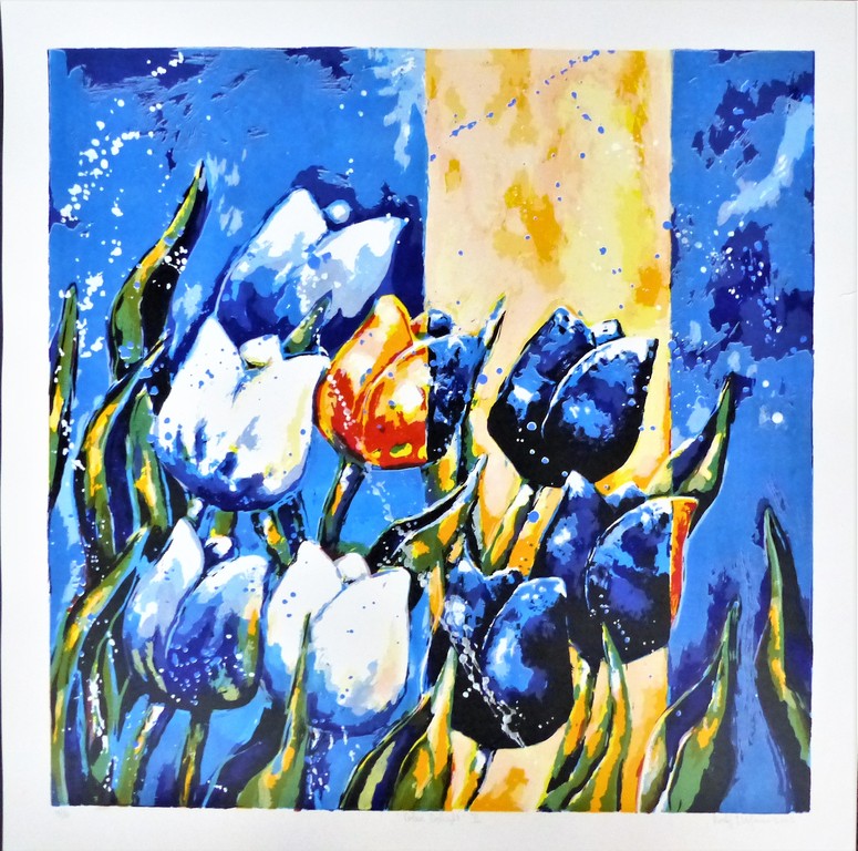 Roel Hofman,Colour Delight 2,Zeefdruk op papier kopen? Bied vanaf 30!