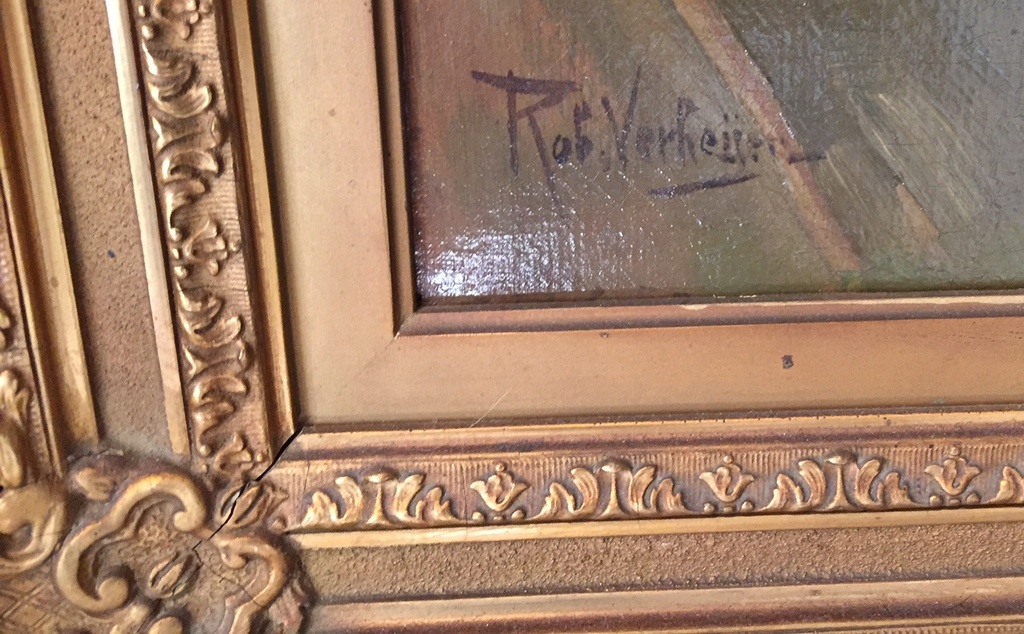 Edese boerin handwerkend in een interieur kopen? Bied vanaf 100!