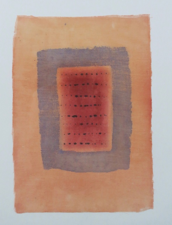 Gerrit Veenhuizen: Tempera op stof, Z.T.II  - Ingelijst verkocht voor € 55!