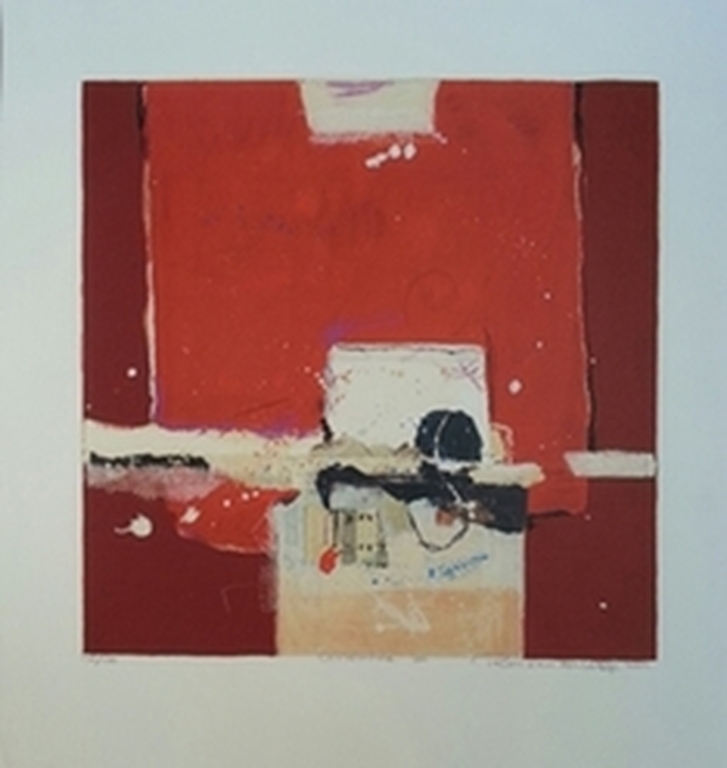 Ron van der Werf, zeefdruk op papier, Titel: verkocht voor € 50!