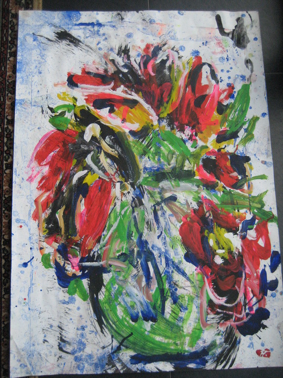 Origineel werk op zwaar karton. Gemengde techniek. kopen? Bied vanaf 50!