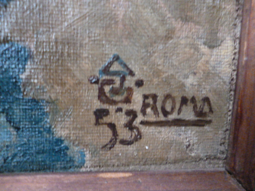 A.J. Grootens - olieverf - Roma kopen? Bied vanaf 80!