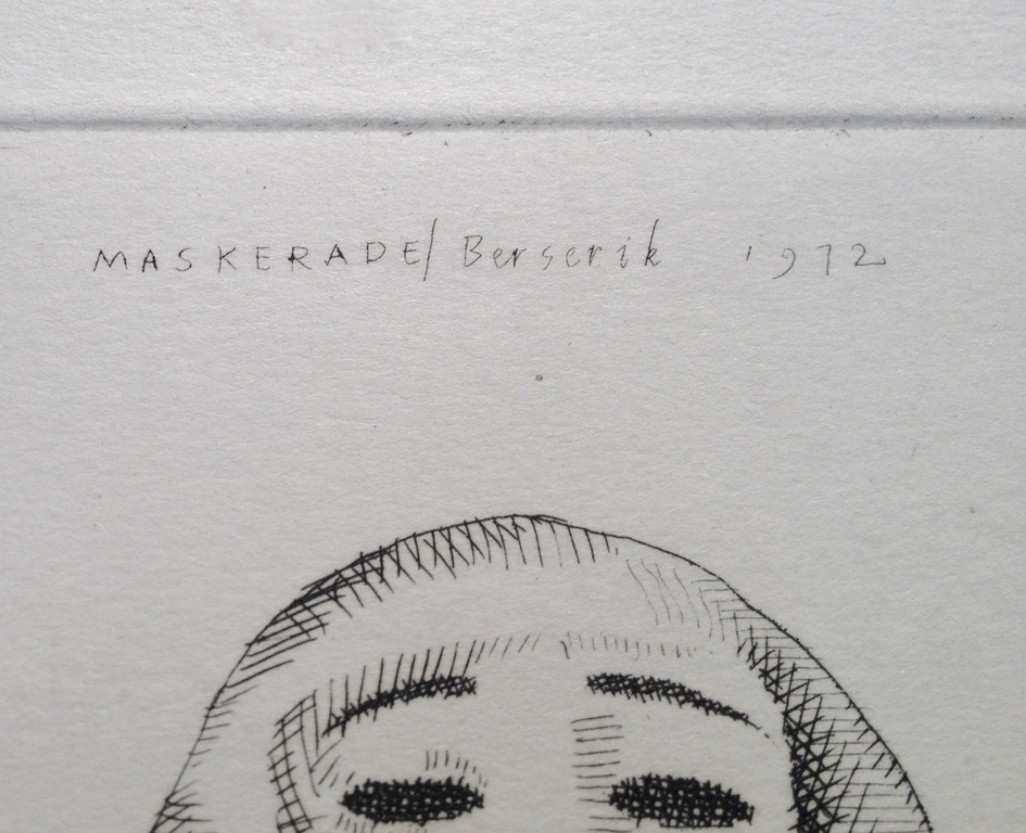 Hermanus Berserik, ets, "Maskerade", 1972 kopen? Bied vanaf 95!