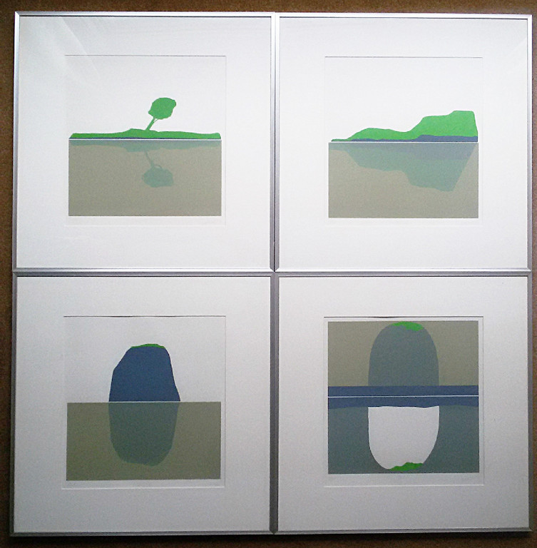 Laatste keer: Hans Landsaat - Eilanden serie, zeefdruk (ingelijst) kopen? Bied vanaf 90!