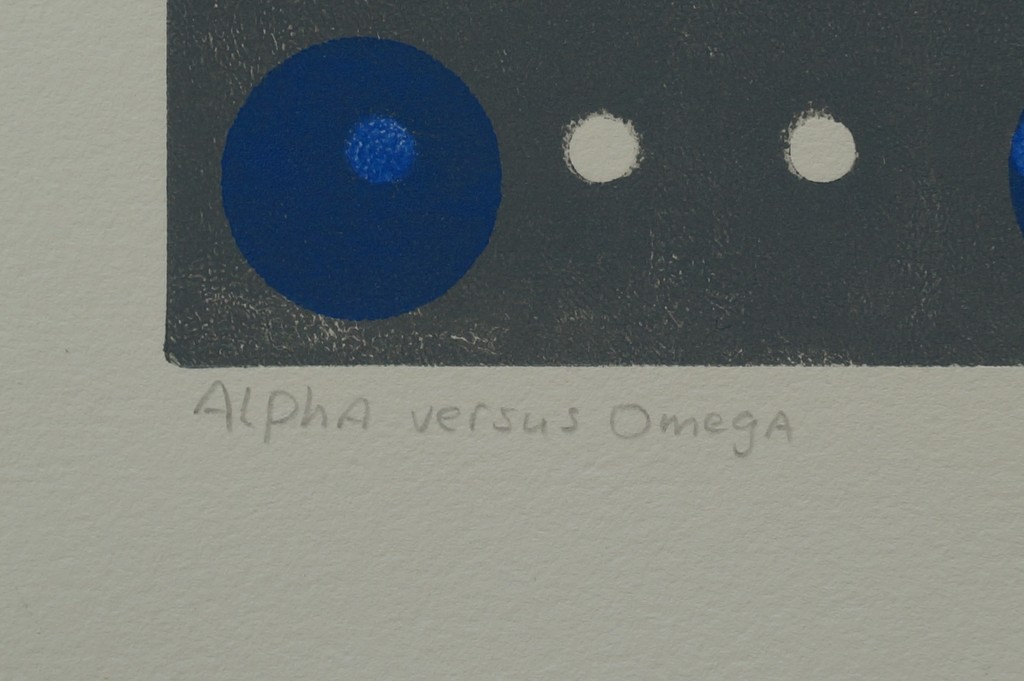 Ben Overdevest - gesigneerde zeefdruk - Alpha versus Omega - 1997 kopen? Bied vanaf 10!