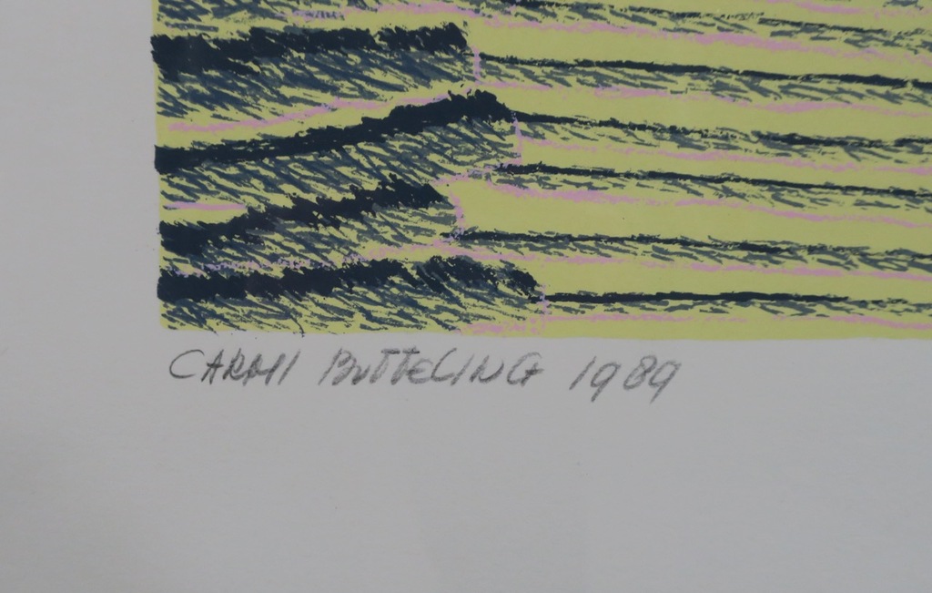 Carmi Butteling: Zeefdruk, Zonder titel - Ingelijst kopen? Bied vanaf 1!