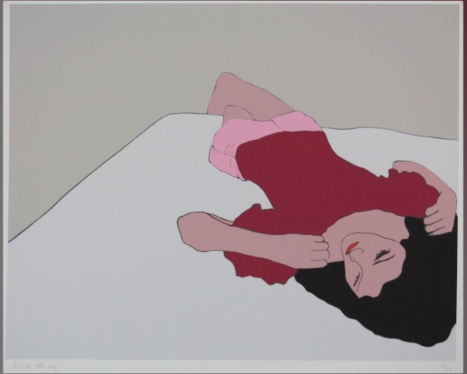 Una Henry: Piezografie, Girl on bed verkocht voor € 35!