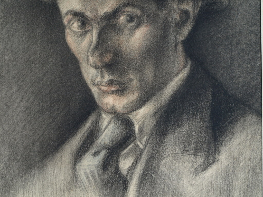 Onbekend : Tekening , Man met hoed – ca 1920 - Elias Smalhout kopen? Bied vanaf 1!