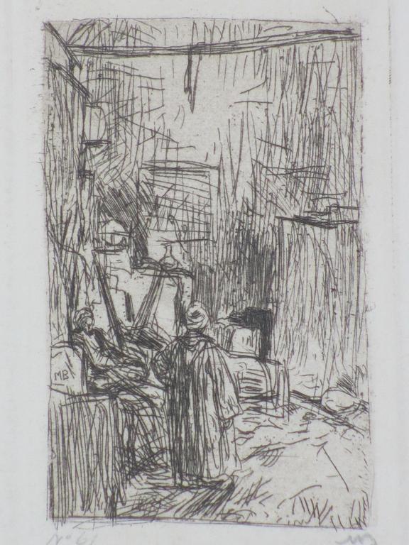 Marius Bauer, Een Bazaar in Damascus, Ets verkocht voor € 45!