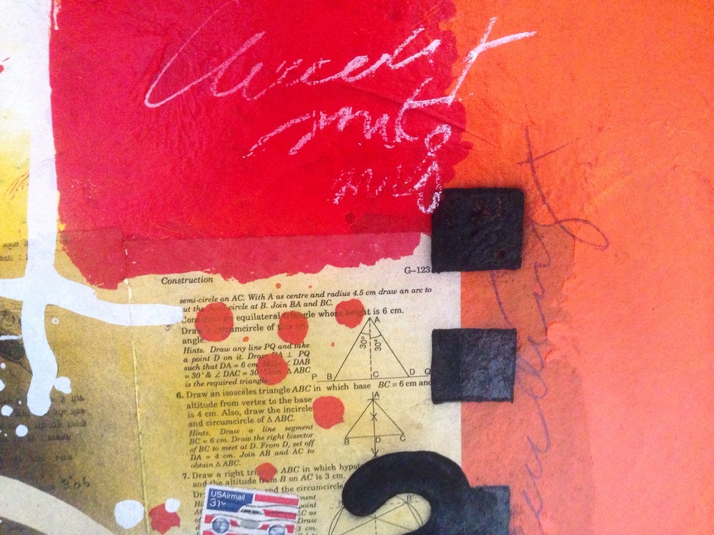 Theo koster , gemengde techniek , titel:  travelling.  kopen? Bied vanaf 1!