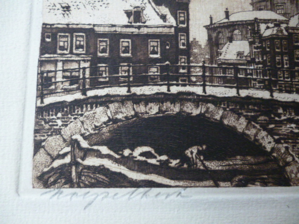 Cornelis Brandenburg - ets - Koepelkerk, Amsterdam kopen? Bied vanaf 35!