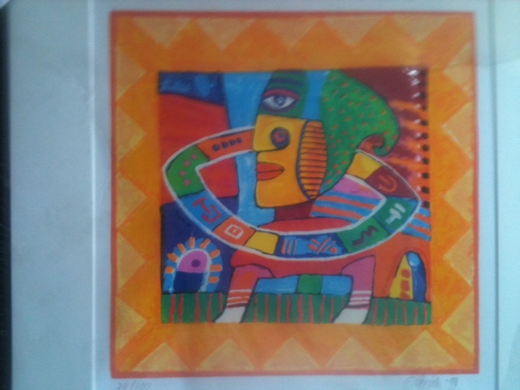 Clemens Briels, Zeer exclusieve kleuren zeefdruk 1999 Ingelijst kopen? Bied vanaf 85!