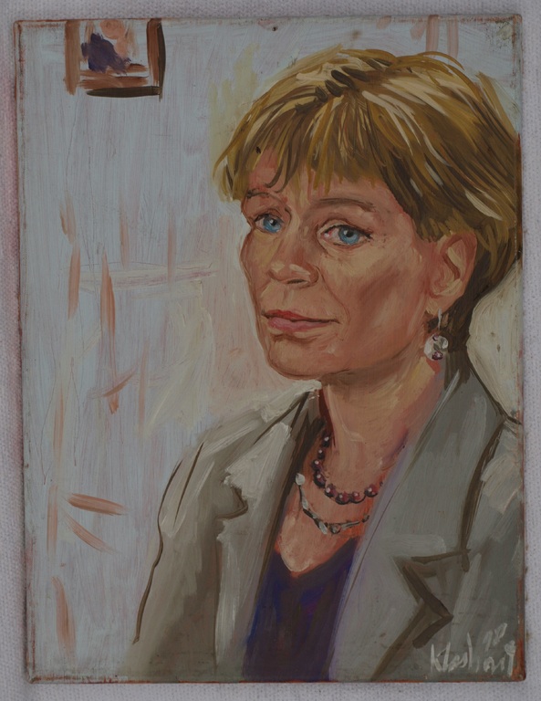 Peter Klashorst : olieverf op doek – Portret – Connie Palmen? - 1998 kopen? Bied vanaf 1!