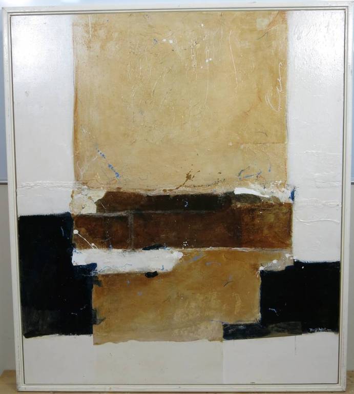 Ron van der Werf: Gemengde Techniek op paneel, Z.T. - Ingelijst (zeer groot) kopen? Bied vanaf 400!