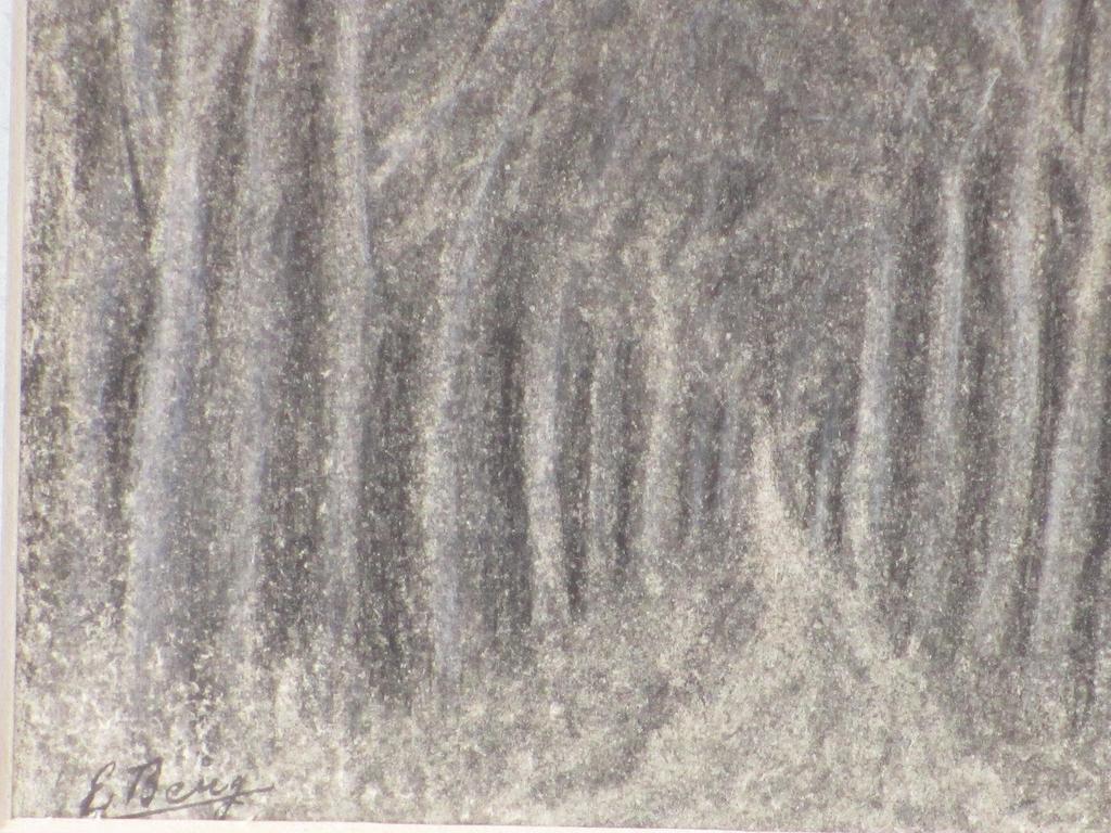 Else Berg, Bosgezicht, Tekening kopen? Bied vanaf 65!