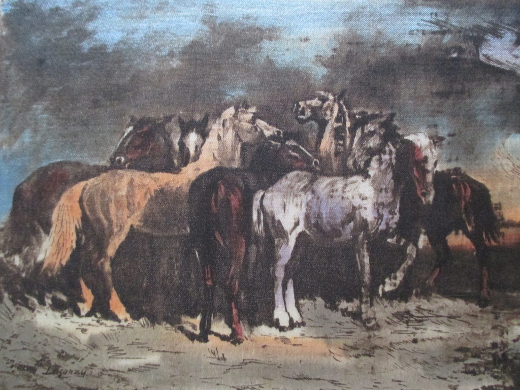 Onbekend gesign. handgekleurde ets op zijde kopen? Bied vanaf 1!