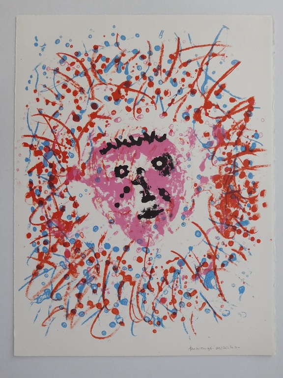 Jef Diederen, Mooi Hoofd, 3 zeefdrukken 1996, gesigneerd en genummerd 83/100 kopen? Bied vanaf 275!