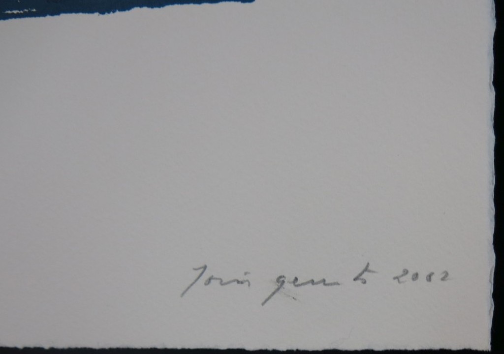 Joris Geurts: Houtsnede, Z.T. (blauw/zwart) kopen? Bied vanaf 1!