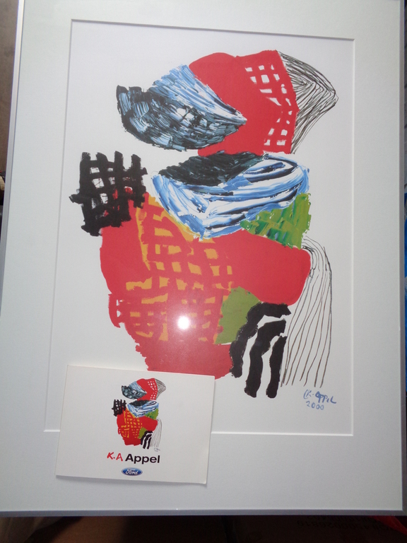 KAREL APPEL, THOUGHT'S BOOMERANG Litho 2000, certificaat kopen? Bied vanaf 99!