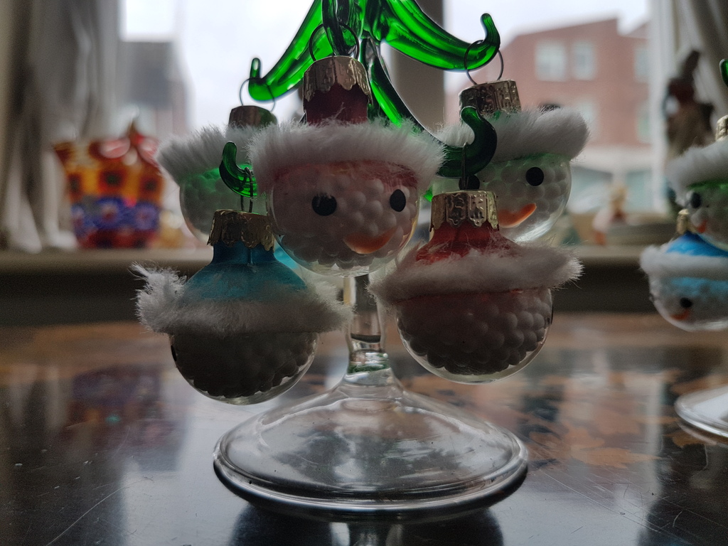 Kerstbomen geblazen glas - 2 pz circa H 8 cm kopen? Bied vanaf 9!