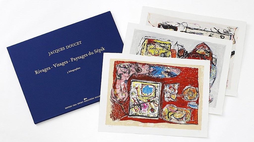 Jacques Doucet: Portfolio, 3x litho, Rivages - Visages - Paysages du Sepik verkocht voor € 350!