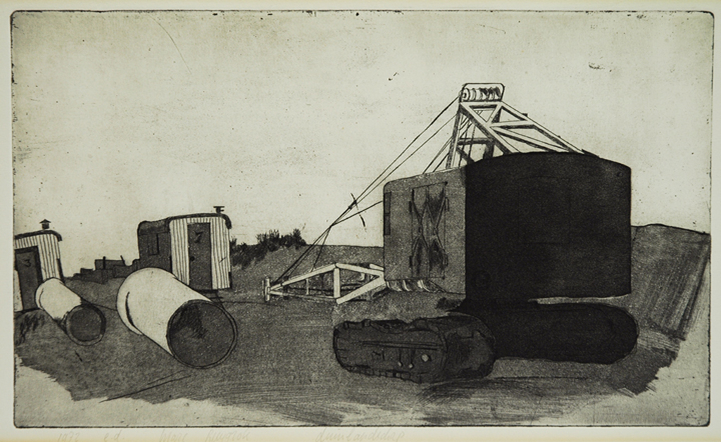 Marc Ruygrok: Duinlandschap - ets-aquatint, 1972 verkocht voor € 45!