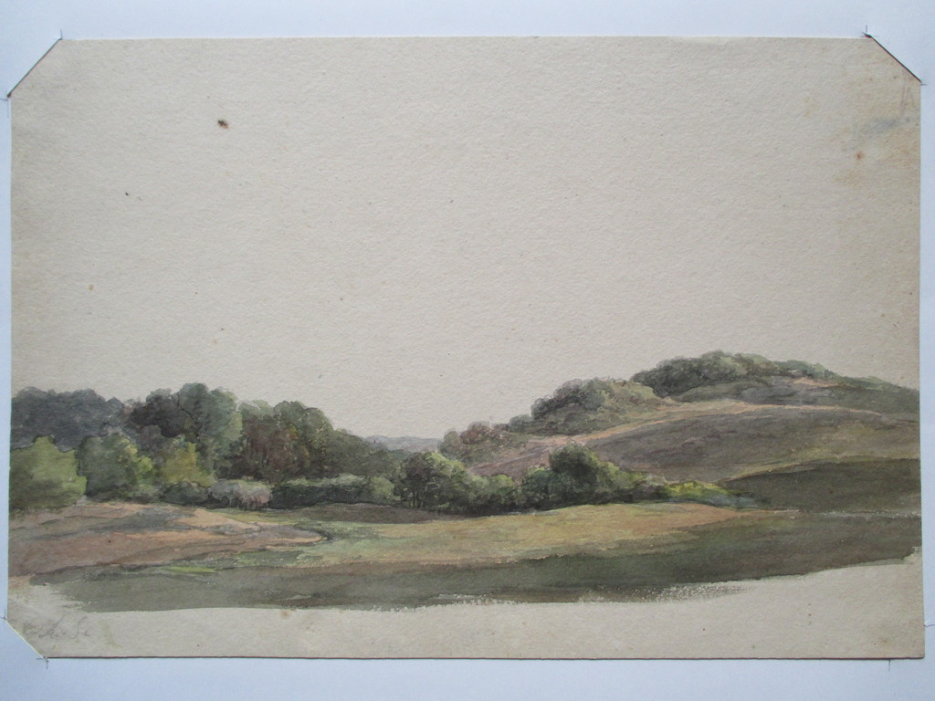 Onbekend, aquarel, duinlandschap kopen? Bied vanaf 25!
