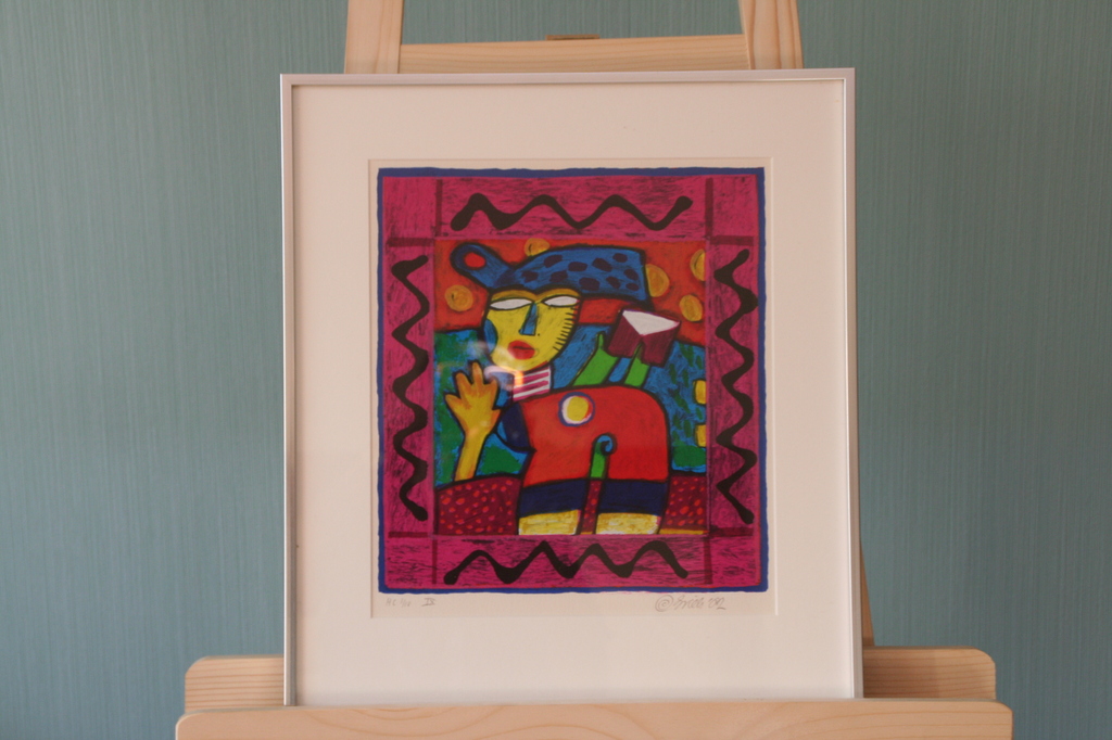 Clemens Briels - Zeefdruk- gesigneerd en genummerd verkocht voor € 125!