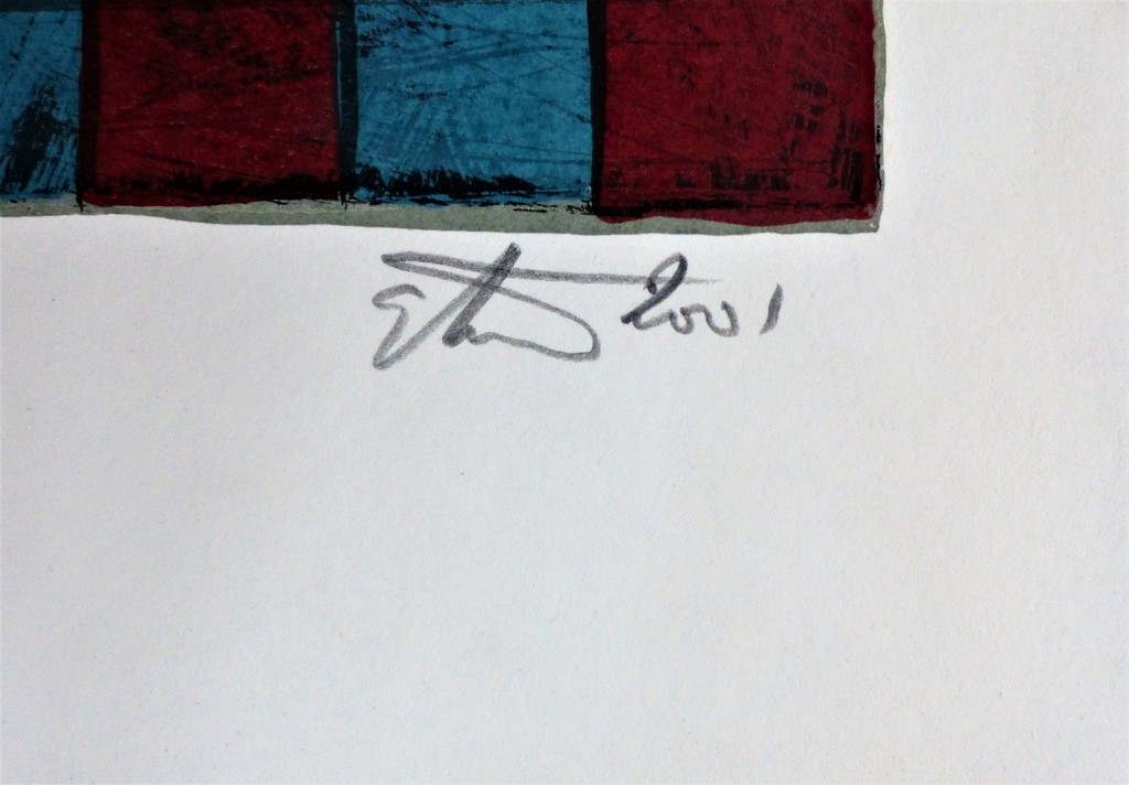 ERIC TOEBOSCH ,Zeefdruk op papier,Alceria,Handgesigneerd 2001, kopen? Bied vanaf 30!