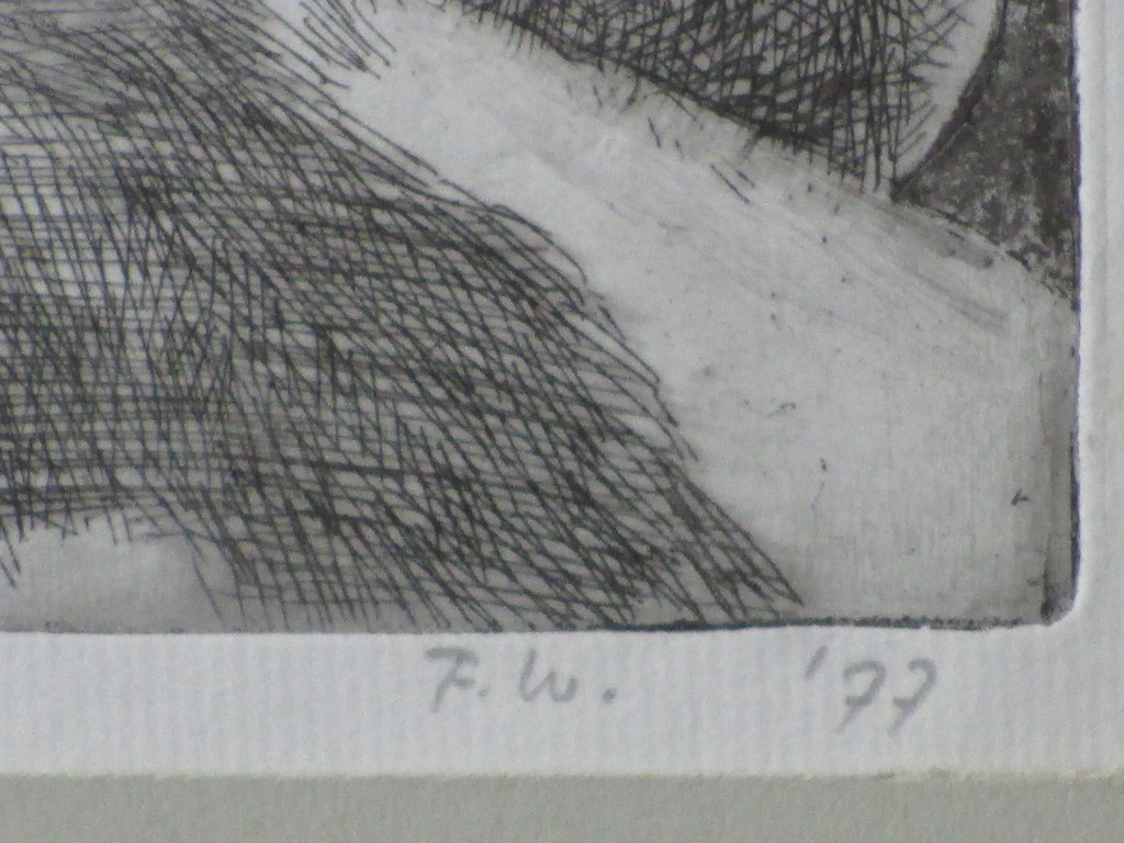 Monogram F.W.(L.?) - Paysage III - Ets kopen? Bied vanaf 1!