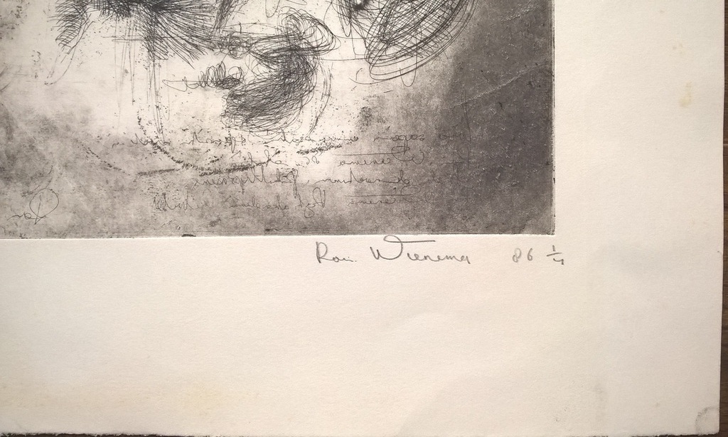 Ron Wienema – gesigneerde ets kopen? Bied vanaf 45!