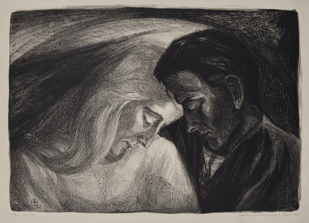 Aart van Dobbenburgh: Litho - Liefde - Sept. 1922 verkocht voor € 85!