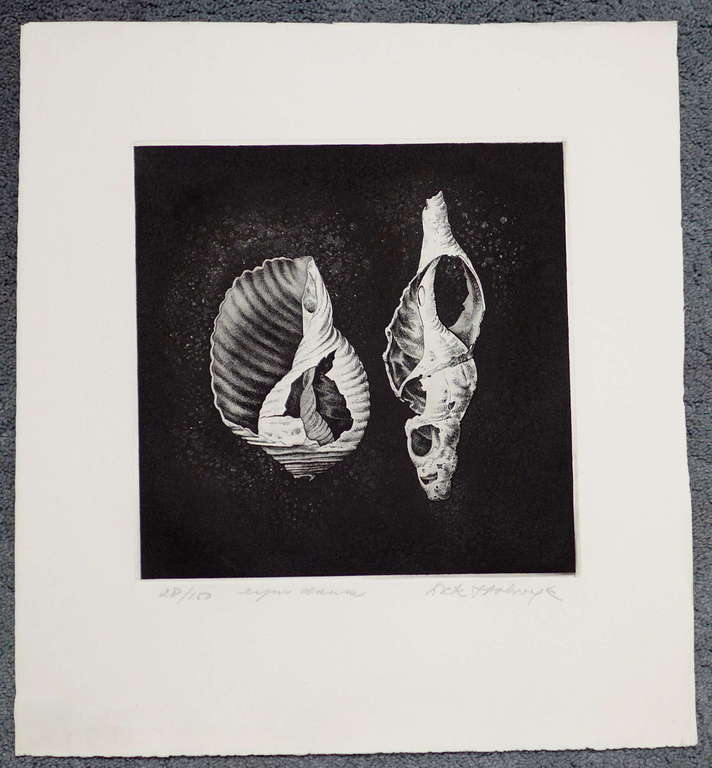 Dick Stolwijk, ets, eigen druk, kopen? Bied vanaf 45!