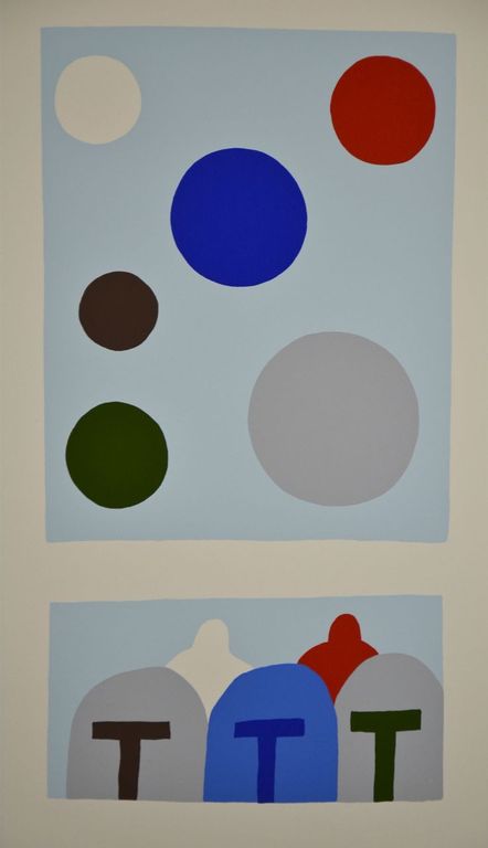 Marcus: Zeefdruk. Abstracte compositie kopen? Bied vanaf 1!