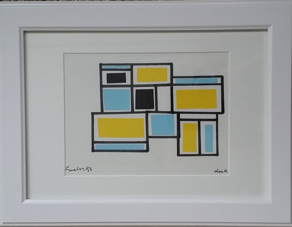 Siep van den Berg - Inkt Collage op papier verkocht voor € 150!