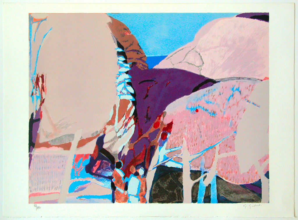 GABRIEL GODARD, ‘Le littoral’, originele litho, handgesigneerd kopen? Bied vanaf 50!