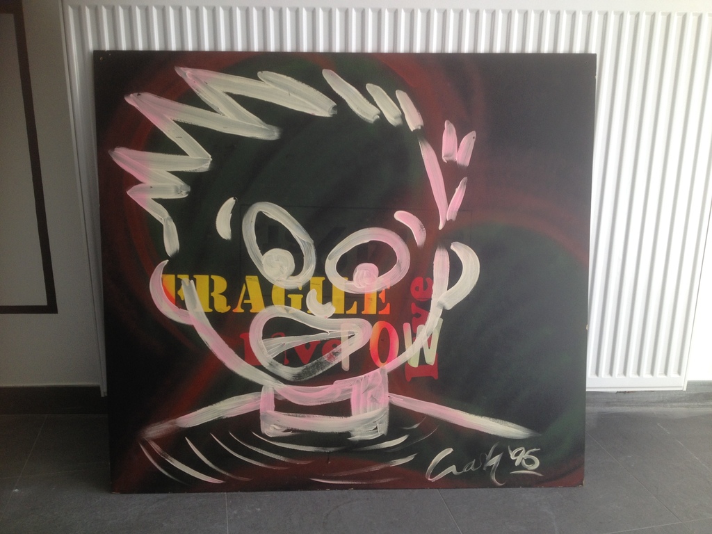  Schilderijgraffiti kunst graffiti pionier John 'Crash' Matos kopen? Bied vanaf 1500!