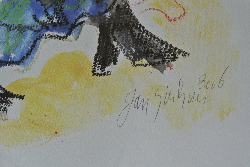 JAN SIERHUIS  -DE DANS- Gesigneerde Zeefdruk 2006 - INGELIJST- kopen? Bied vanaf 109!