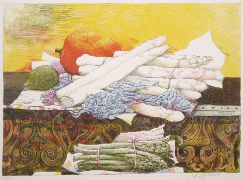 Nicolaas Wijnberg: Litho, Asperges verkocht voor € 90!