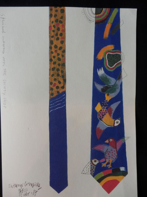 CORNEILLE Originele Kleurenlitho STROPDAS uit  1987 kopen? Bied vanaf 25!