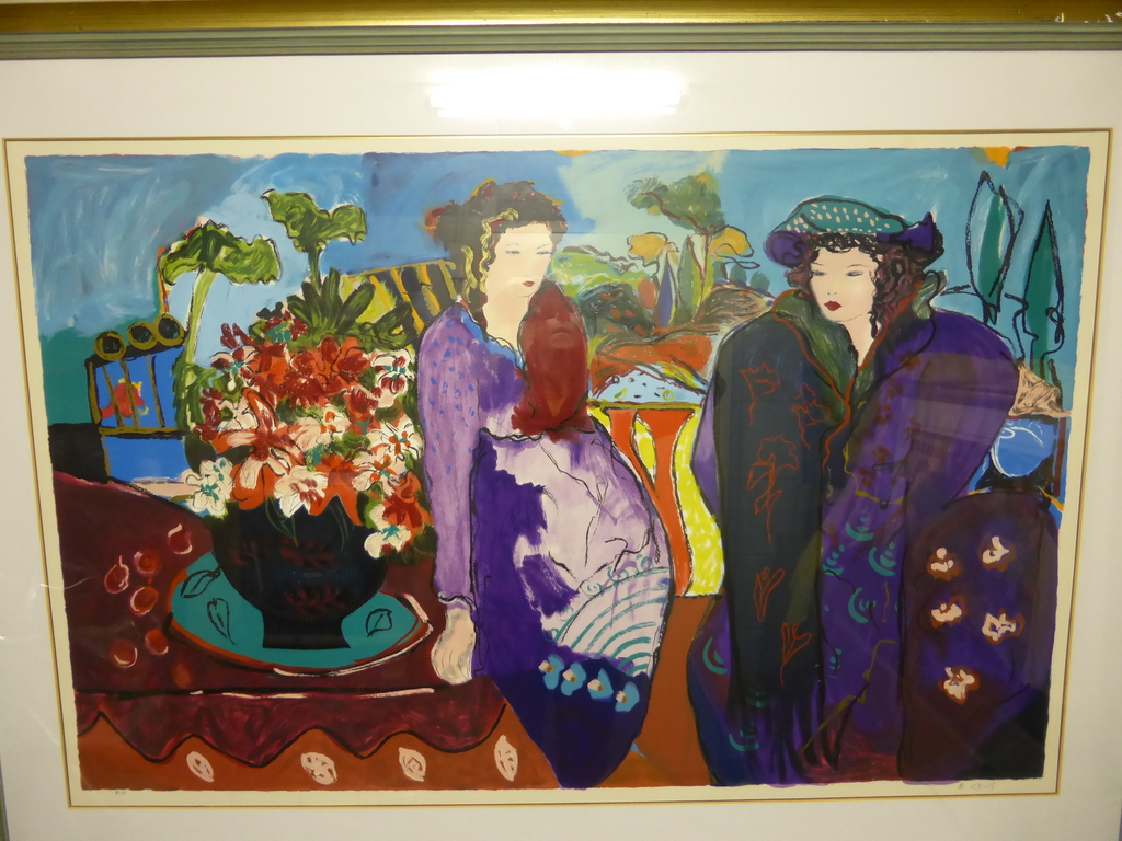 Bracha Guy, heel mooie en grote zeefdruk; In delen bewerkt. kopen? Bied vanaf 95!