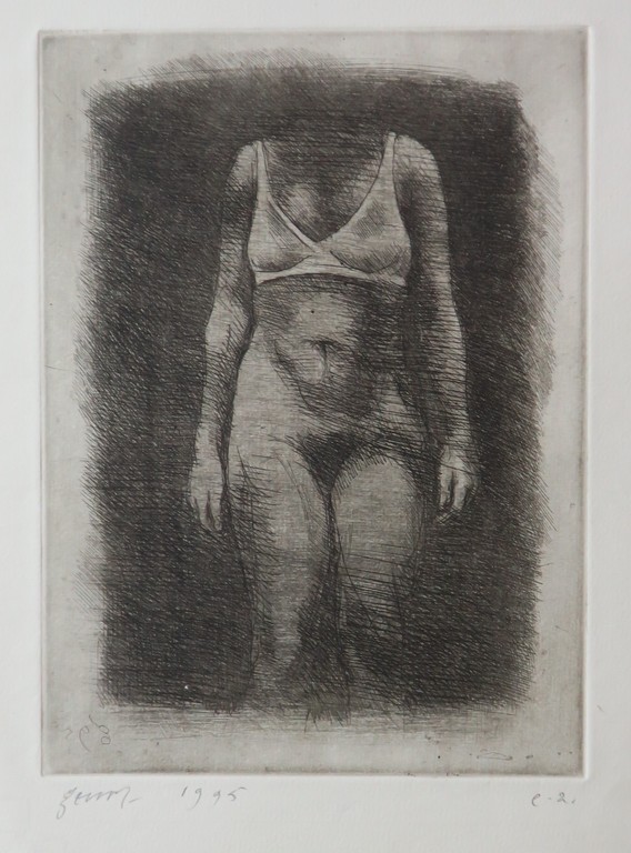 Geurt van Dijk: Ets, Naakt met bh kopen? Bied vanaf 20!