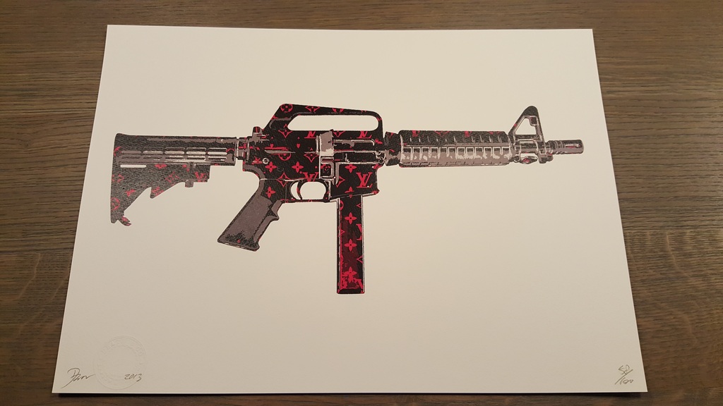 DEATH NYC Lithografie "M16 RED" 2013 kopen? Bied vanaf 25!