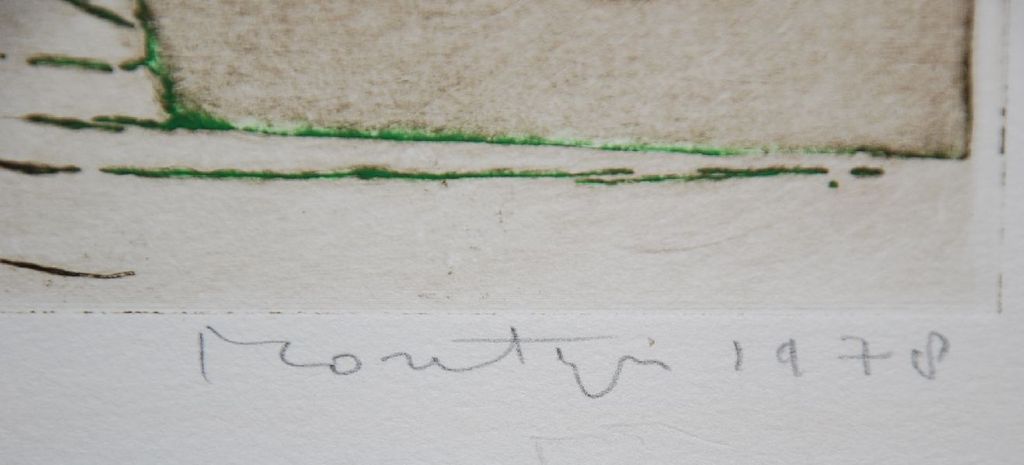 Jan Montijn: Kleurenets. Boom in landschap uit 1978 kopen? Bied vanaf 80!