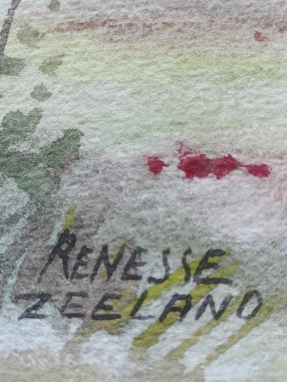 Johannes "Han" Krug (1890-1977), aquarel, Renesse Zeeland kopen? Bied vanaf 1!