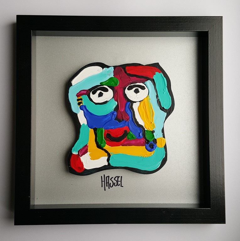 Ad van Hassel - Acrylverf op Foam - ingelijst  kopen? Bied vanaf 49!