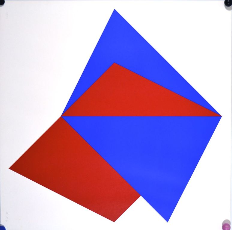 Bob Bonies: Zeefdruk. Abstracte compositie kopen? Bied vanaf 100!