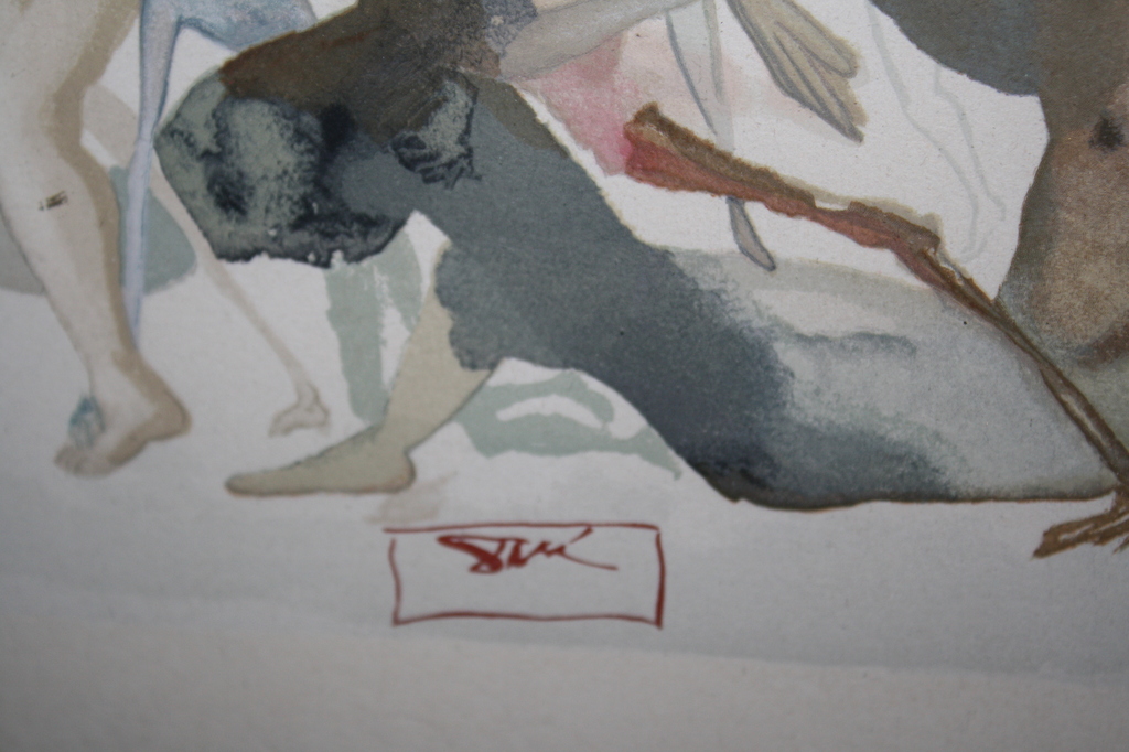 DALI SALVADOR - HOUTSNEDE SURREALISME uit LA DIVINE COMEDIE van DANTE kopen? Bied vanaf 100!