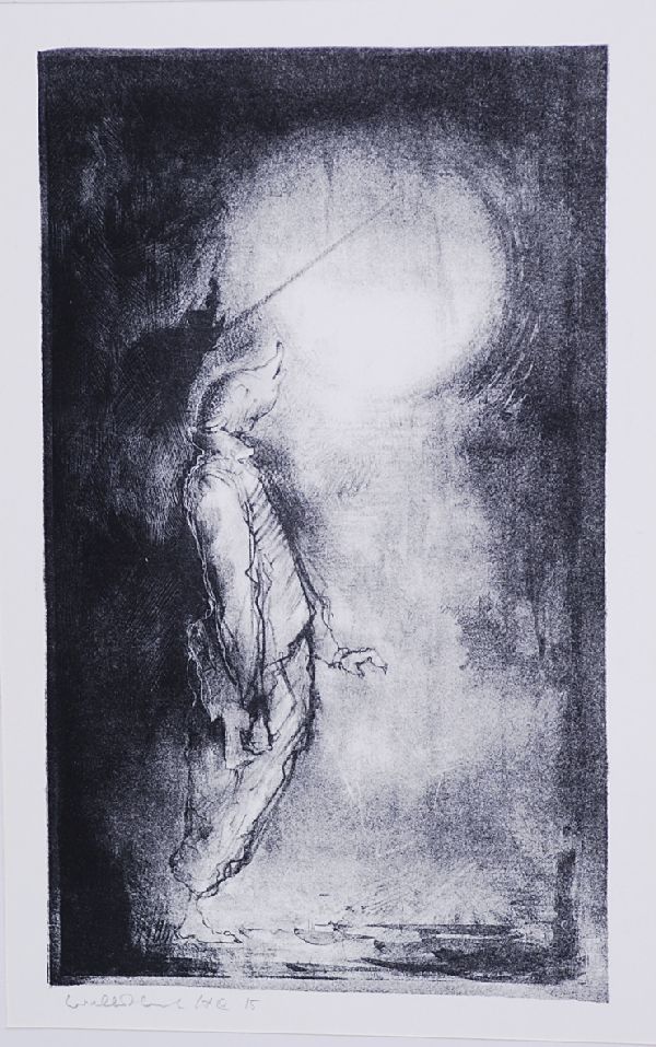 Dirkje Kuik: Mooie litho. Muisfiguur verkocht voor € 80!