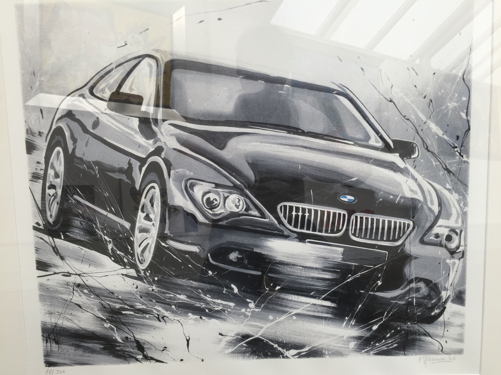 Originele zeefdruk BMW van de bekende kunstenaar ERIC JAN KREMER verkocht voor € 80!